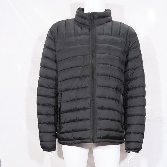 Docker's Quilted Puffer Jacket-Black-XL-New without Tags - Picture 4 of 4